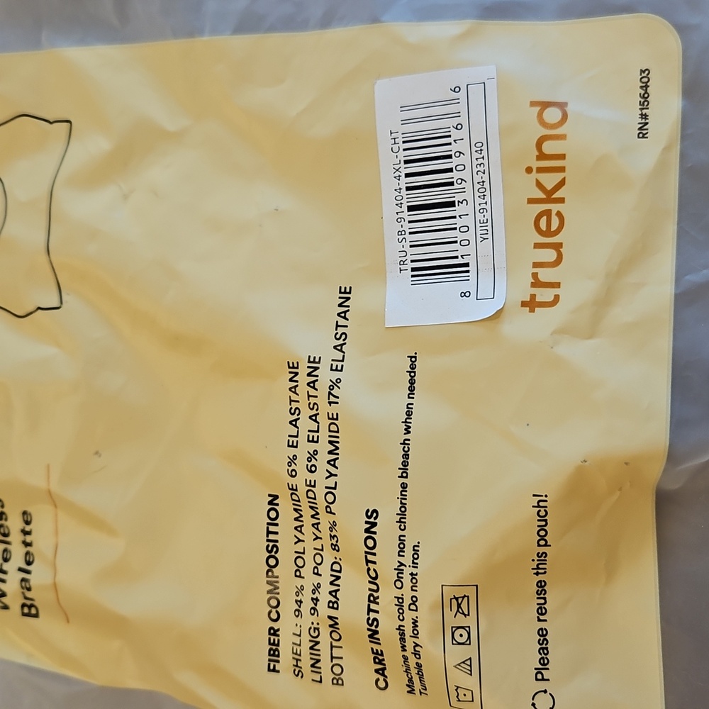 Truekind Everyday  Throw On,Wireless Bralette, Rose Pink,2XL - Picture 7 of 7